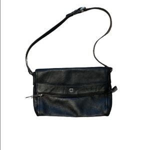 LODIS Crossbody Nadia Bag 
Black Pebbled Leather